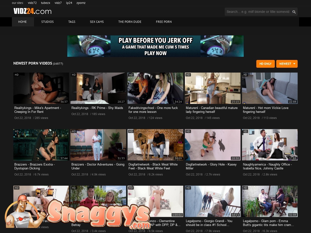 Vidz24 - Vidz24.com - Snaggys Best Porn Sites